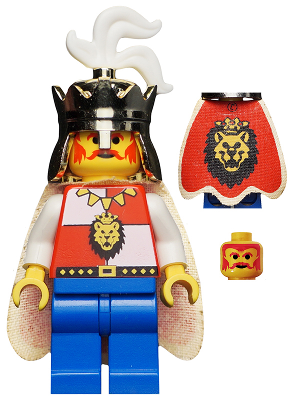 LEGO Royal Knights - King, with cape and blue legs minifigure