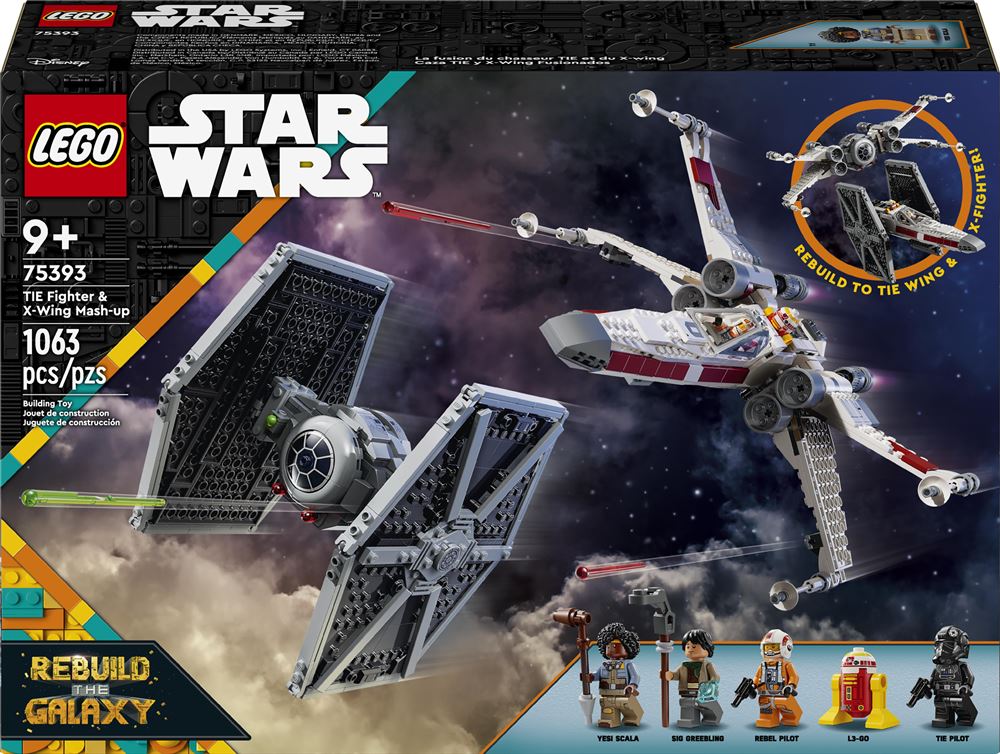 LEGO Star Wars 75393 Rebuild the Galaxy TIE Fighter & X-Wing Mash-up