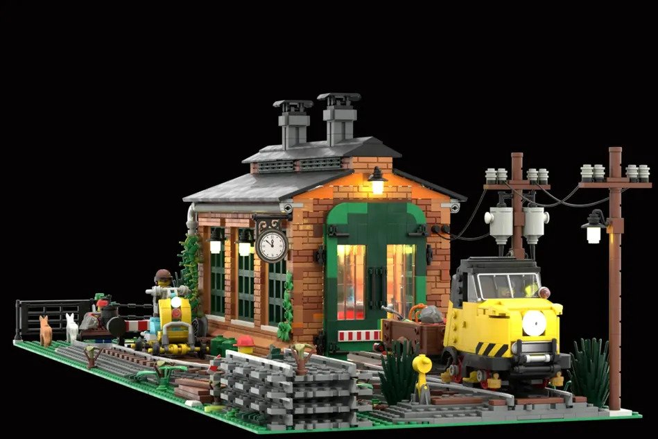 The Old Train Engine Shed LEGO Ideas