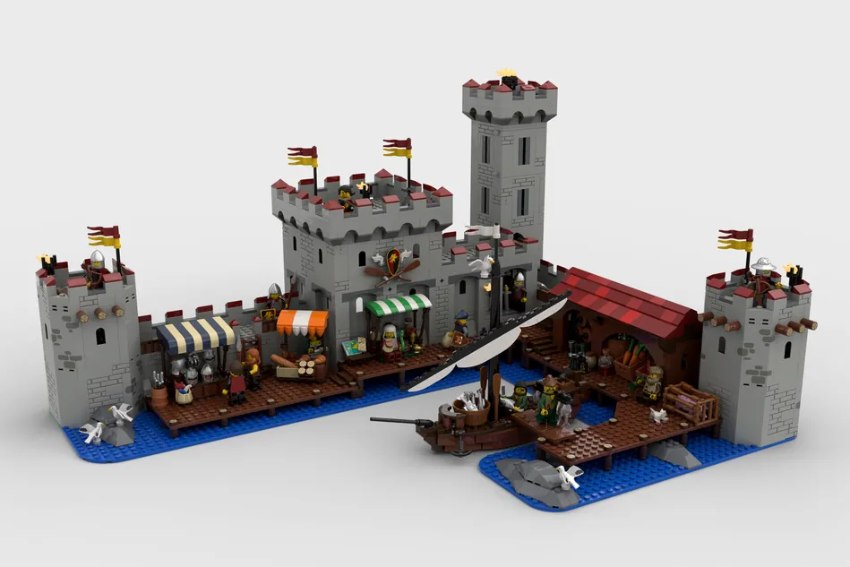 LEGO Medieval Seaside Market Ideas project