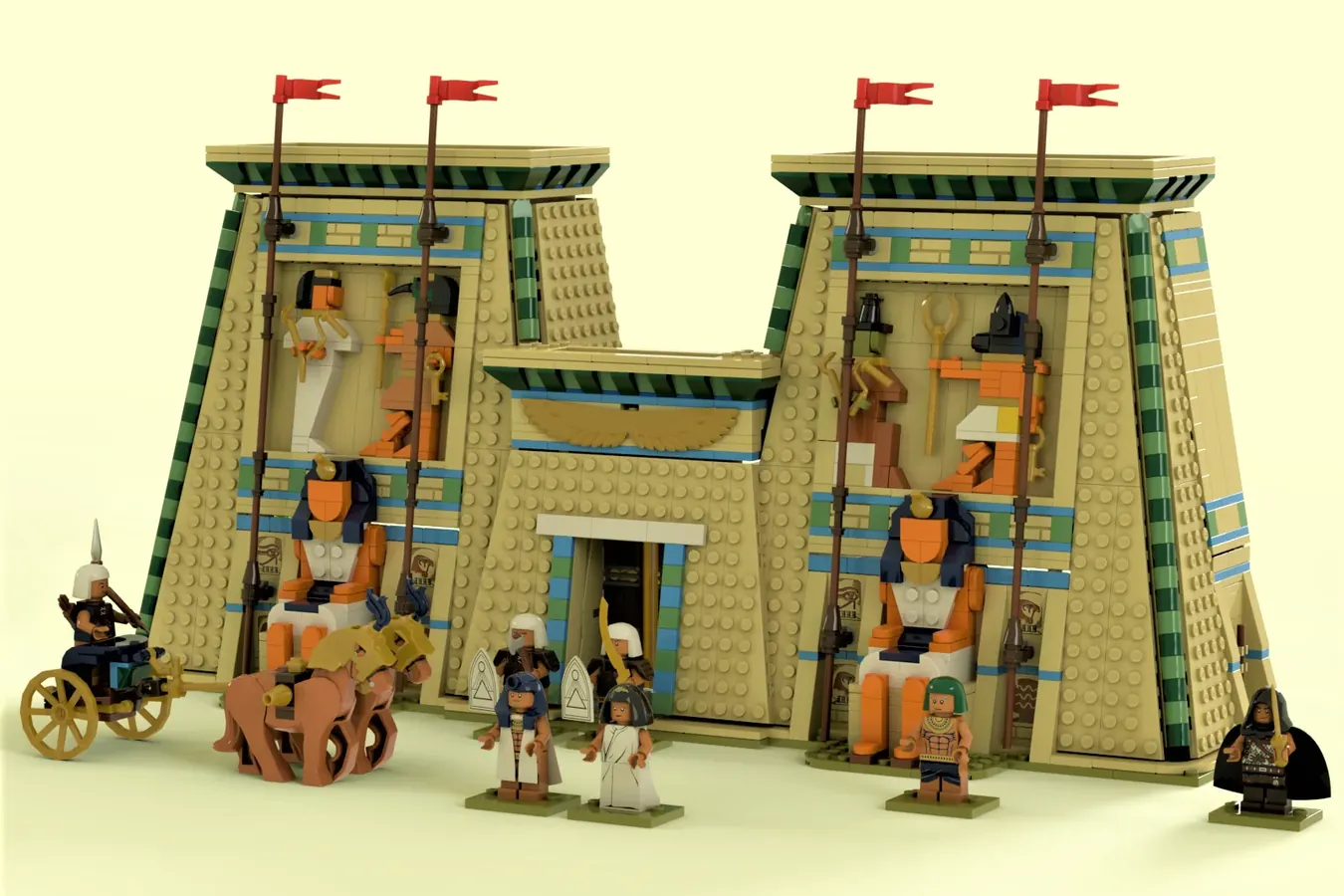 LEGO Ancient Egyptian Temple Ideas project