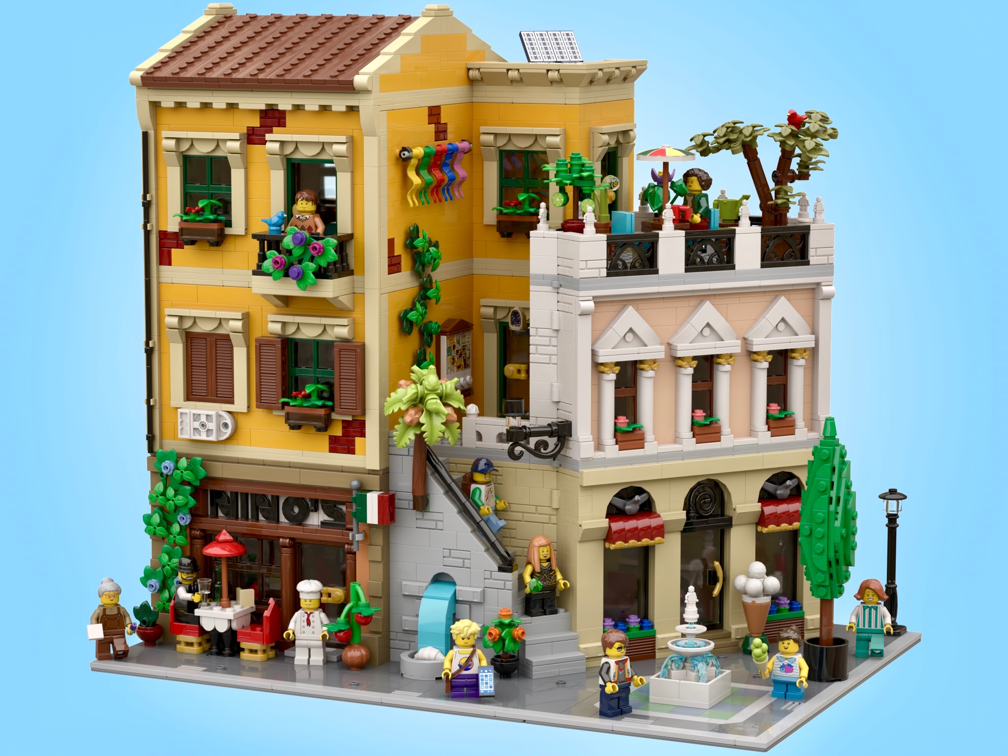 LEGO Bricklink Designer Program Italian Street Corner
