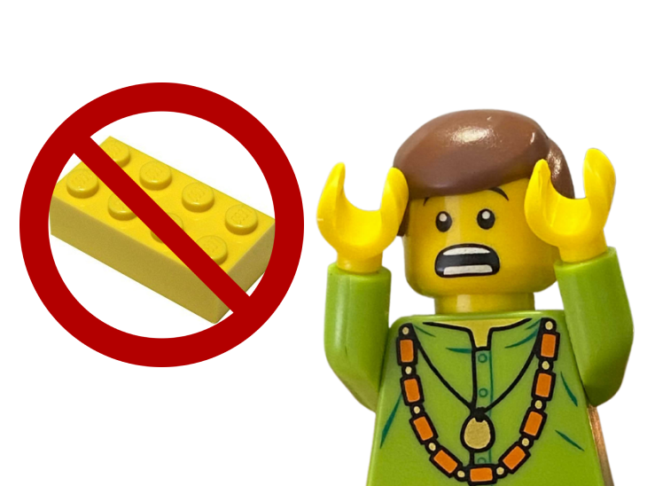 LEGO Minifigure in Shock
