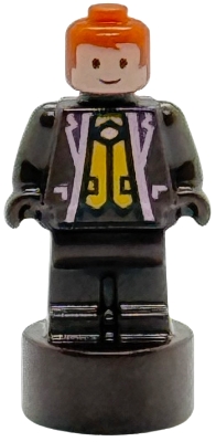 LEGO Fred / George Weasley Statuette / Trophy - Bright Light Orange Vest (6523413) minifigure