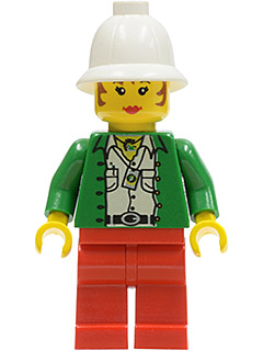 LEGO Miss Gail Storm (Jungle) with Pith Helmet minifigure