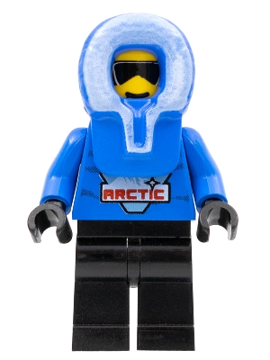 LEGO Arctic - Blue, Blue Hood, Black Legs minifigure