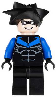 LEGO Nightwing - Blue Arms and Chest Symbol minifigure