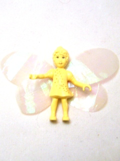 LEGO Belville Fairy - Light Yellow with Stars Pattern (Millimy) - With Wings and Bow minifigure