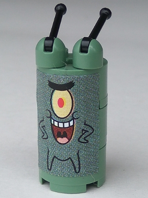 LEGO Plankton with Sticker minifigure