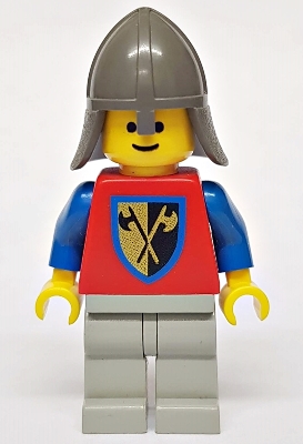 LEGO Crusader Axe - Light Gray Legs, Dark Gray Neck-Protector minifigure