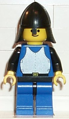 LEGO Breastplate - Blue with Black Arms, Blue Legs with Black Hips, Black Neck-Protector minifigure