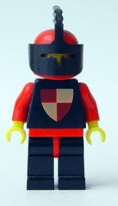 LEGO Classic - Knights Tournament Knight Black, Black Legs with Red Hips, Red Helmet, Black Visor minifigure