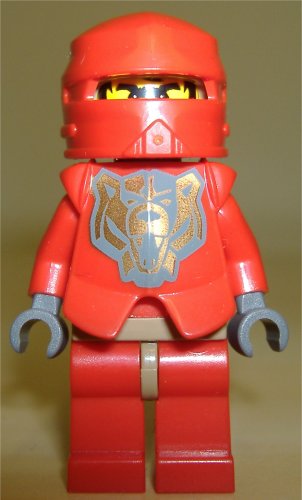 LEGO Knights Kingdom II - Santis with Gold Pattern Armor, Dark Bluish Gray Hands minifigure