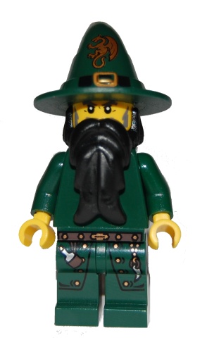 LEGO Kingdoms - Dark Green Wizard minifigure