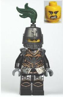 LEGO Kingdoms - Dragon Knight Armor with Chain, Helmet Closed, Bared Teeth minifigure