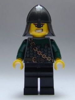 LEGO Kingdoms - Dragon Knight Scale Mail with Chain and Belt, Helmet with Neck Protector, Bared Teeth minifigure