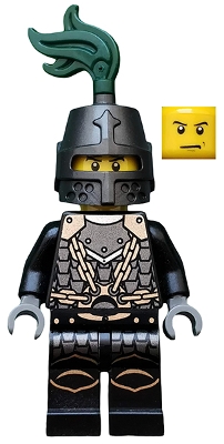 LEGO Kingdoms - Dragon Knight Scale Mail with Chains, Helmet Closed, Scowl minifigure