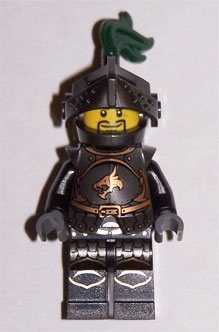 LEGO Kingdoms - Dragon Knight Armor with Chain, Helmet with Visor, Beard minifigure