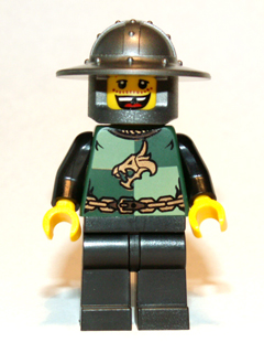 LEGO Kingdoms - Dragon Knight Quarters, Helmet with Broad Brim, Missing Tooth (Chess Pawn) minifigure