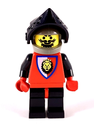 LEGO Royal Knights - Dark Gray Helmet with Black Visor, Lion Crest minifigure