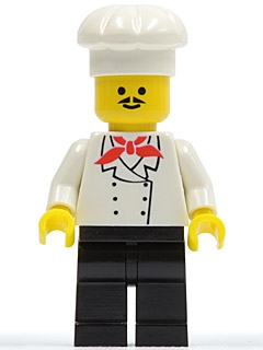 LEGO Chef - Black Legs, Moustache (Reissue) minifigure