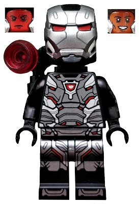 LEGO War Machine - Black and Silver Armor with Backpack minifigure