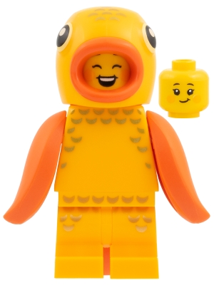 LEGO Goldfish Costume Fan, Series 28 (Minifigure Only without Stand and Accessories) minifigure col463