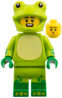 LEGO Frog Costume Fan, Series 28 (Minifigure Only without Stand and Accessories) minifigure col465