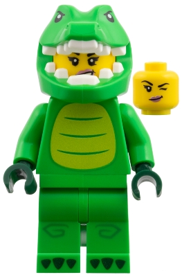 LEGO Crocodile Costume Fan, Series 28 (Minifigure Only without Stand and Accessories) minifigure col468