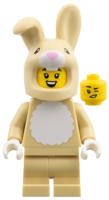 LEGO Bunny Costume Fan, Series 28 (Minifigure Only without Stand and Accessories) minifigure col470