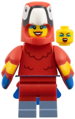 LEGO Parrot Costume Fan, Series 28 (Minifigure Only without Stand and Accessories) minifigure col472