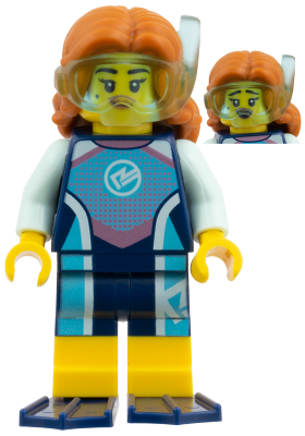LEGO Marine Biologist, Series 29 (Minifigure Only without Stand and Accessories) minifigure col474