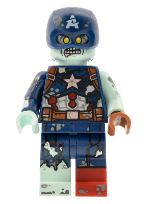 LEGO Zombie Captain America minifigure