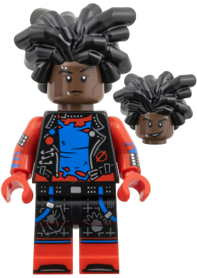 LEGO Hobie Brown / Spider-Punk, Spider-Man Across the Spider-Verse (Minifigure Only without Stand and Accessories) minifigure colspi02