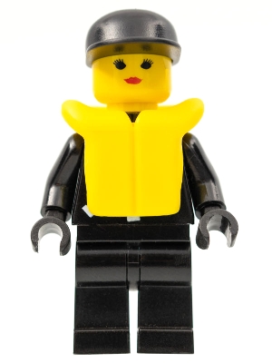 LEGO Police - Zipper with Sheriff Star, Black Cap, Life Jacket minifigure