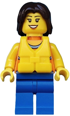 LEGO Coast Guard City - Dinghy Passenger Female minifigure