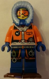LEGO Arctic Explorer, Female with Snowshoes minifigure