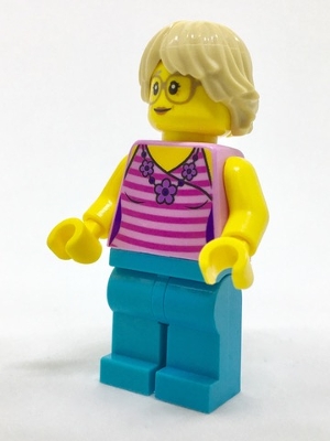 LEGO Ice Cream Vendor - Top with Necklace minifigure