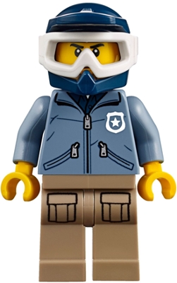 LEGO Mountain Police - Officer Male, Dirt Bike minifigure