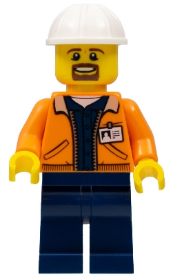LEGO Miner - Equipment Operator with Beard minifigure
