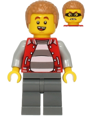LEGO Police - Crook Hacksaw Hank minifigure