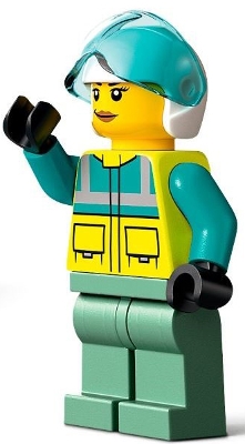 LEGO Rescue Helicopter Pilot - Female minifigure