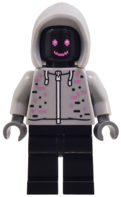 LEGO Robot World DJ - Light Bluish Gray Hoodie, Black Legs minifigure