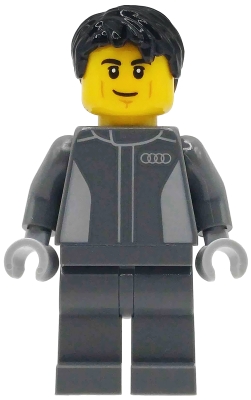 LEGO Audi Revolut F1 Team Driver - Male, Black Hair minifigure cty1999