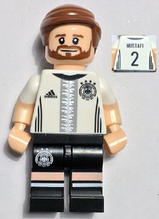 LEGO Shkodran Mustafi, Deutscher Fussball-Bund / DFB (Minifigure Only without Stand and Accessories) minifigure