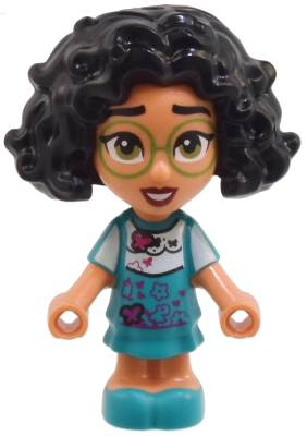LEGO Mirabel Madrigal - Micro Doll, Bright Green Glasses, Open Eyes minifigure