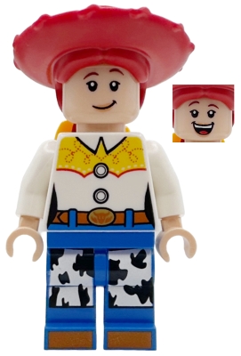 LEGO Jessie - Normal Legs, Minifigure Head and Bow, Printed Dark Orange Boot Tips minifigure