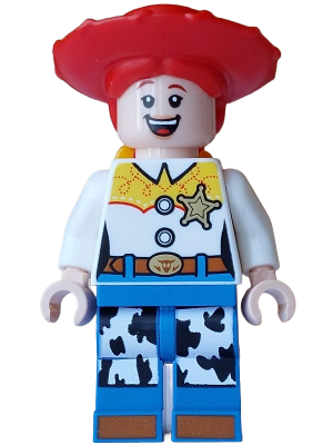 LEGO Jessie - Normal Legs, Minifigure Head and Bow, Printed Dark Orange Boot Tips, Sheriff Star Badge minifigure dis193