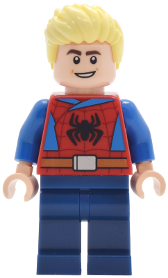 LEGO Main Street, U.S.A. Park Guest - Male, Red Spider-Man Top, Dark Blue Legs minifigure dis207