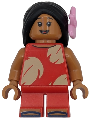 LEGO Lilo - Short Legs, Bright Pink Flower minifigure dis211